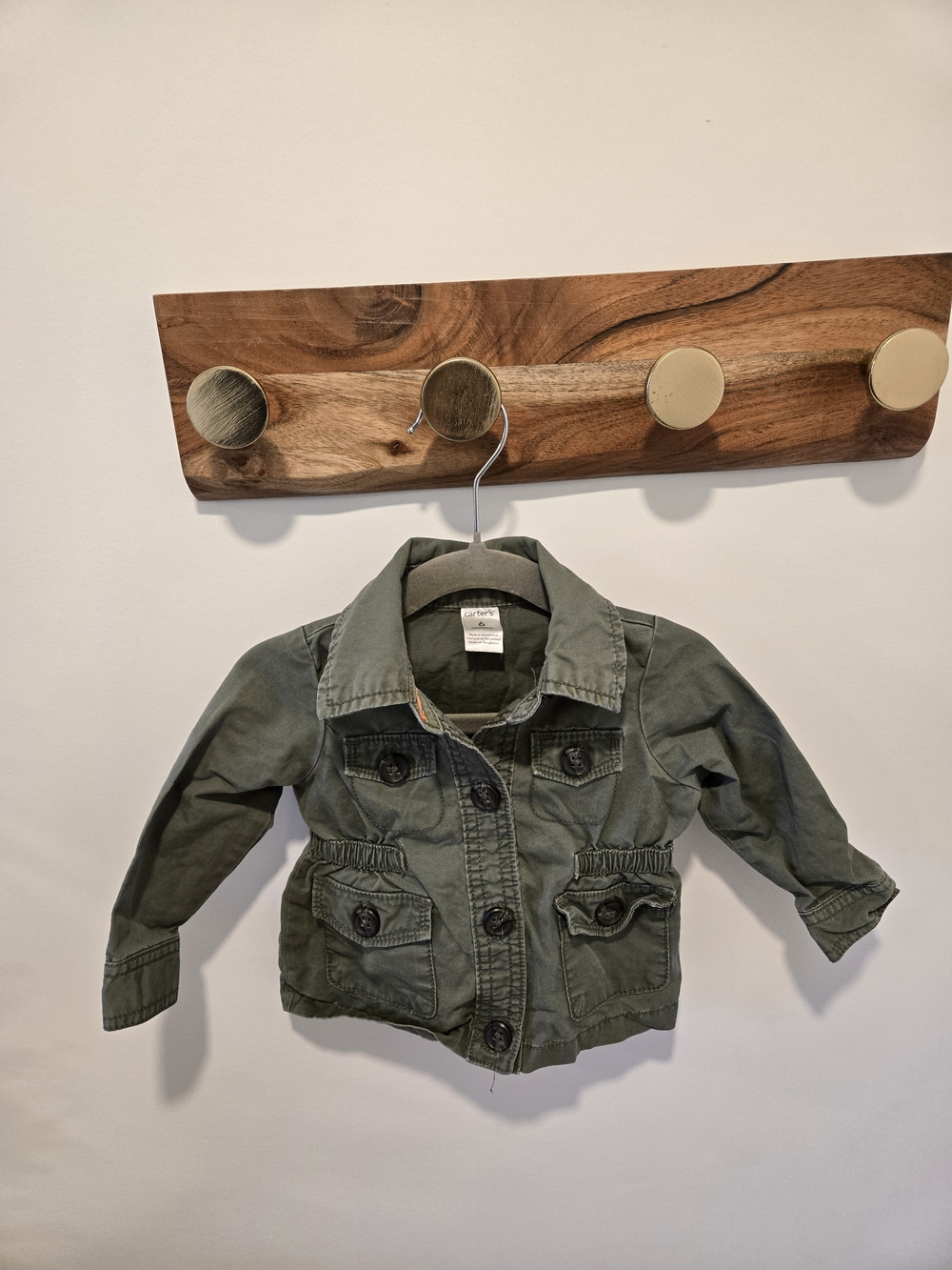 Carter's Olive Green Utility Jean Jacket for Kids